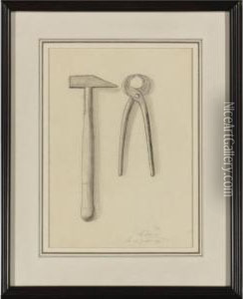 Hammer And Tongs Oil Painting - Arthur Langley Vernon