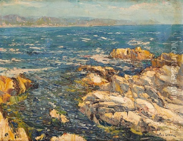 Rocher Dans La Baie Oil Painting - Paul Leduc