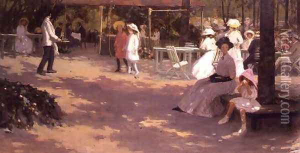The Luxembourg Gardens Oil Painting - Jesse Trail