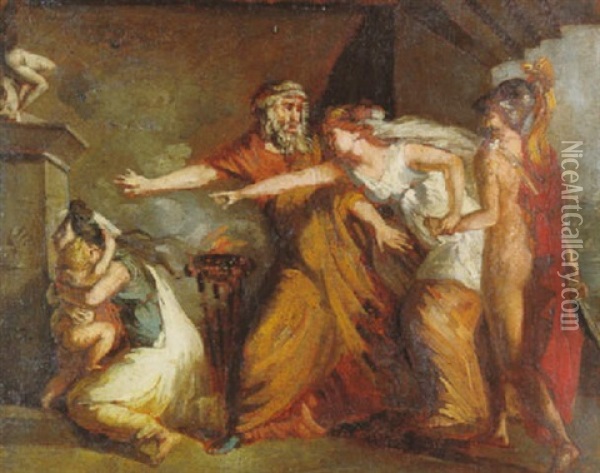 Szene Aus Der Romischen Geschichte Oil Painting - Antoine Jean (Baron Gros) Gros
