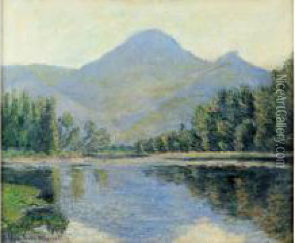 Huile Sur Toile. Oil Painting - Blanche Hoschede-Monet