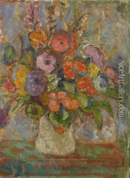Flowers Oil Painting - William von Schlegell