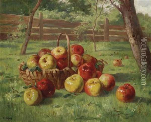 Apple Harvest Oil Painting - Karl Vikas