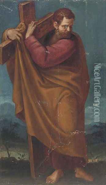 Saint Peter; and Saint Jude Thaddeus Oil Painting - Venetian School