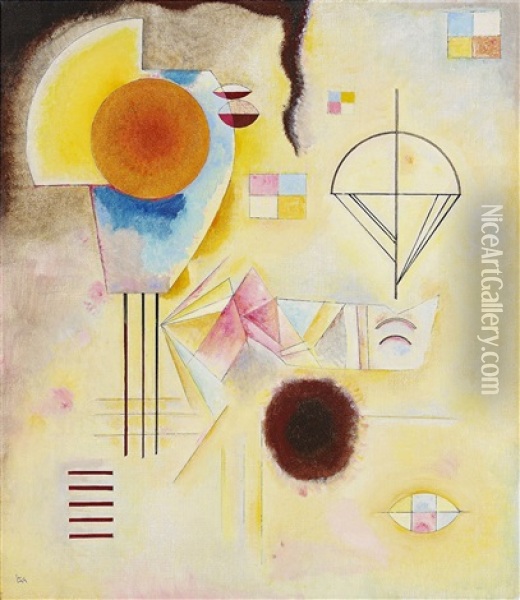 Kreis U. Fleck / Cercle Et Tache / Circle And Spot Oil Painting - Wassily Kandinsky