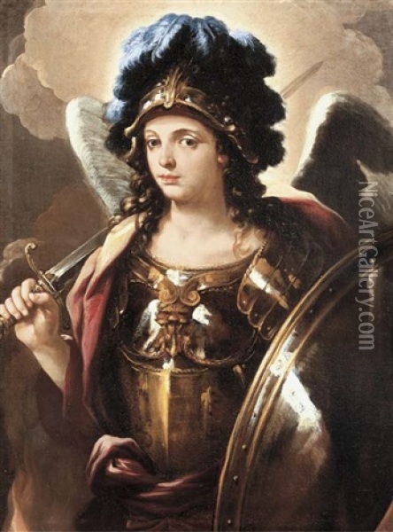 The Archangel Michael Oil Painting - Giovanni Battista Lama