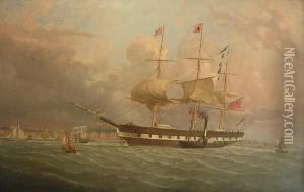 The Marco Polo Off Liverpool Oil Painting - Joseph Heard