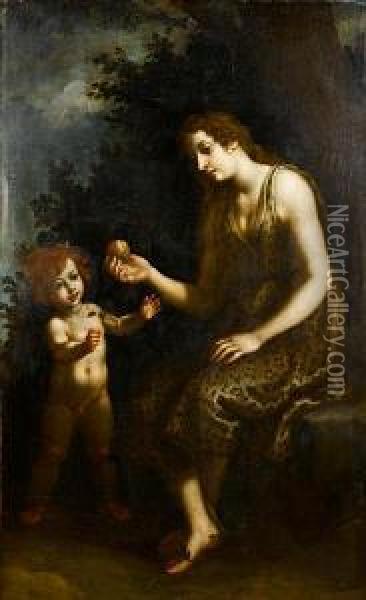 Eve And Her Son Oil Painting - Francesco Curradi