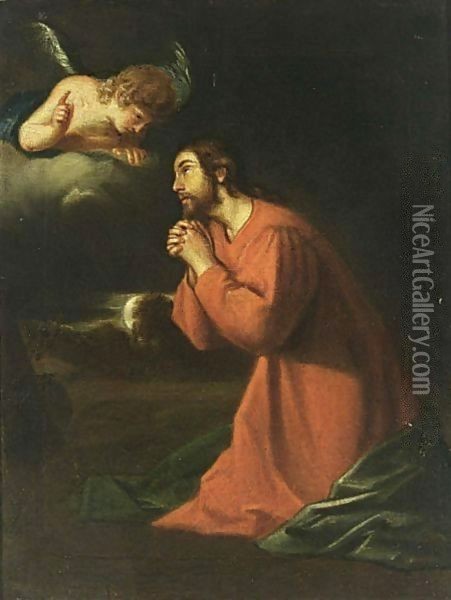 The Agony In The Garden Oil Painting - German Unknown Masters