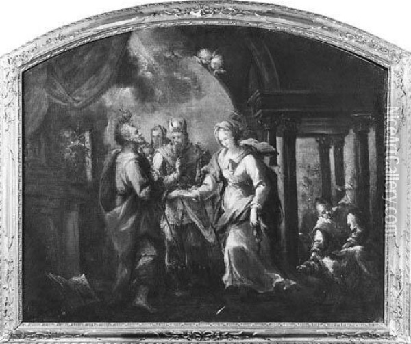 Il Matrimonio Della Vergine Oil Painting - Gianantonio Guardi