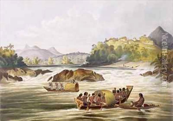 Brazilian Fort St. Gabriel on the Rio Negro Oil Painting - Charles Bentley