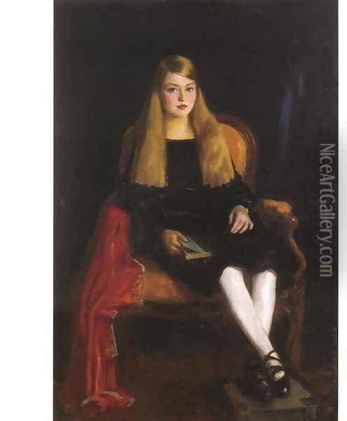 Portrait of Anne M. Tucker Oil Painting - Robert Henri
