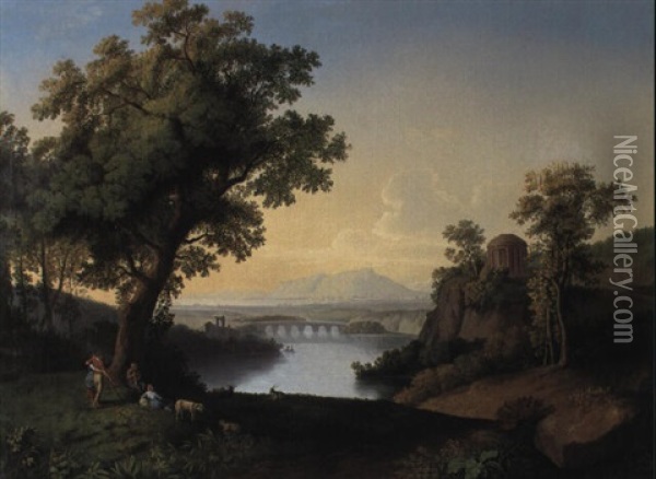 Antike Landschaft Oil Painting - Ludwig Beyfuss