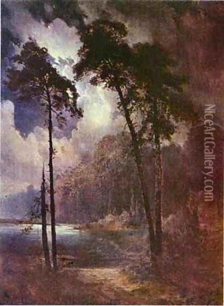 Summer Night 1883 Oil Painting - Alexei Kondratyevich Savrasov