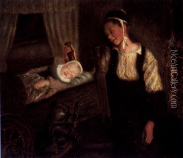 Maternite Oil Painting - Henry d' Estienne