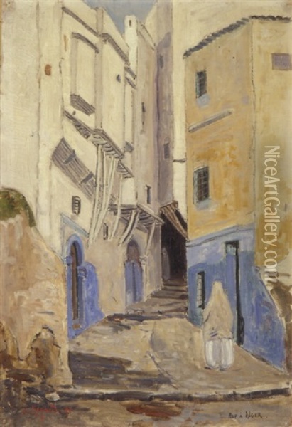 Rue A Alger Oil Painting - Joseph Megard