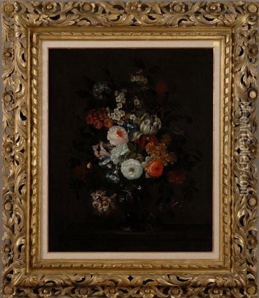 Floral Still Life Oil Painting - Pieter Hardime