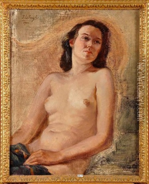 Nu Feminin Oil Painting - Jean C. Ubaghs