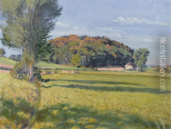 Herbsttag Bei Wittikofen Oil Painting - Waldemar Theophil Fink