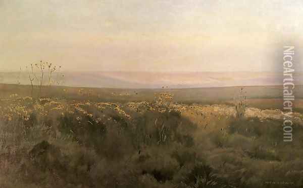 Landscape of Podolia Oil Painting - Jozef Chelmonski