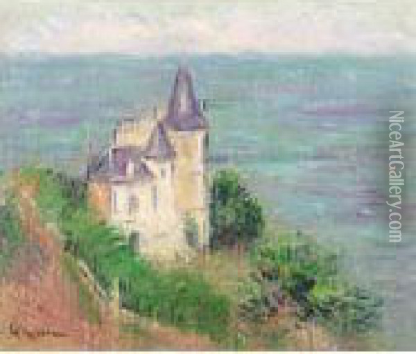 Manoir Sur La Cote De Normande Oil Painting - Gustave Loiseau