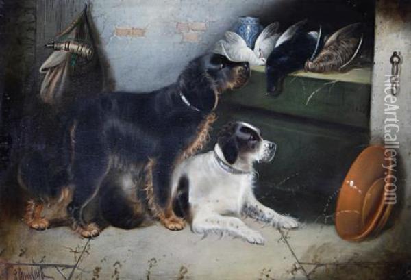 In The Larder Oil Painting - George Armfield