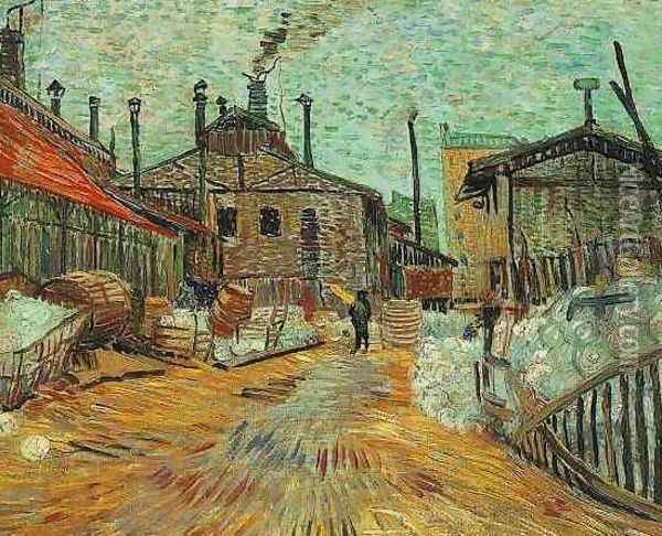 The Factory At Asnieres Oil Painting - Vincent Van Gogh