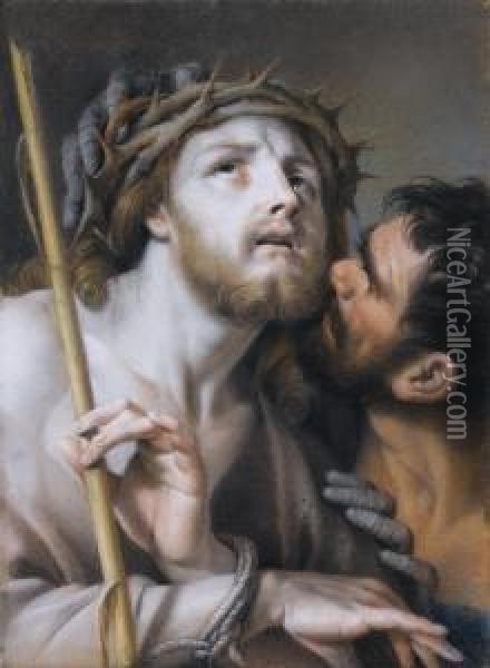 Christ Crowned With Thorns Oil Painting - Francesco Pavona De Udine