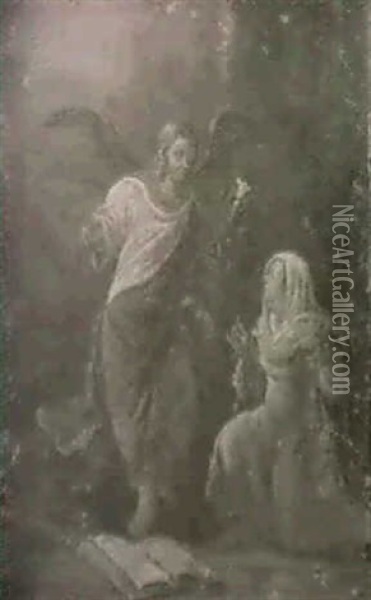 The Annunciation Oil Painting - Adam de Colonia