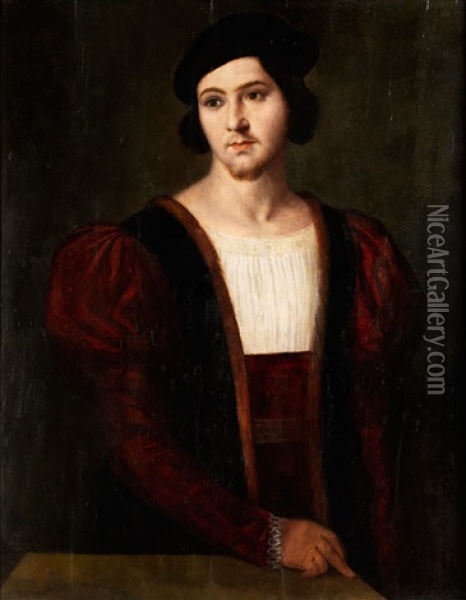 Portrait Eines Jungen Mannes Oil Painting - Bernardino Licinio