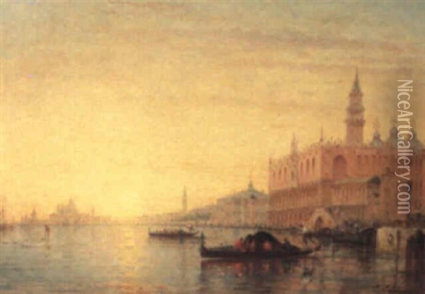 The Bacino, Venice Oil Painting - Charles Clement Calderon