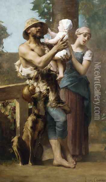 Peasant Family Oil Painting - Leon Francois Comerre