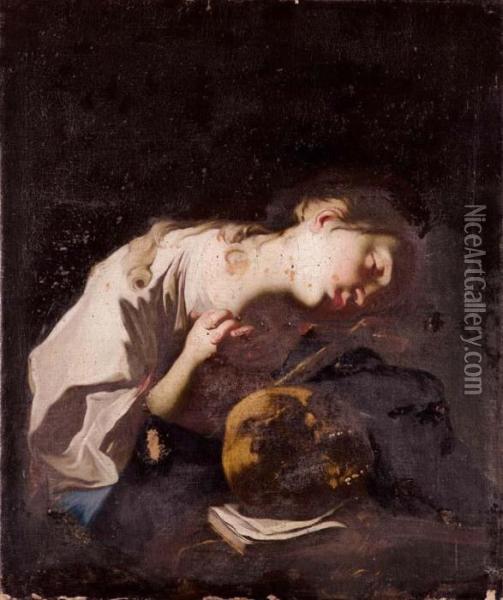 Maddalena In Estasi Oil Painting - Francesco Trevisani