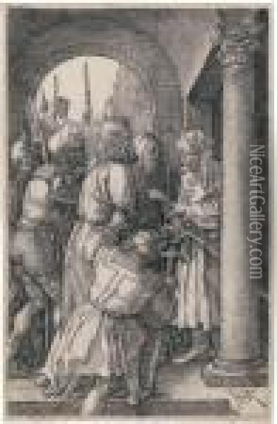 Christ Before Pilate Oil Painting - Albrecht Durer