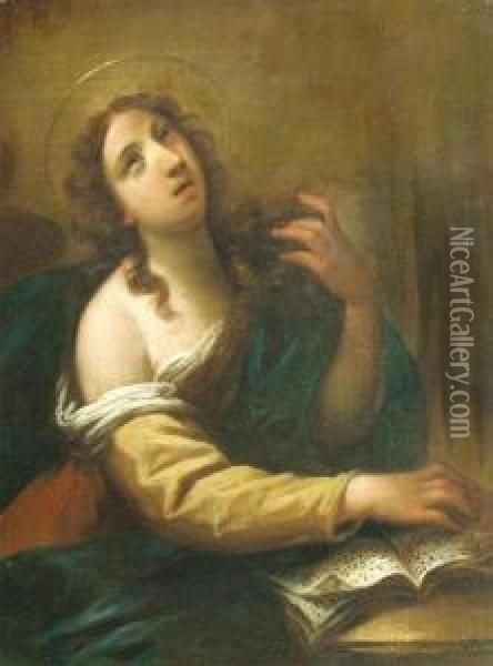 Sainte Cecile Oil Painting - Simone Pignone