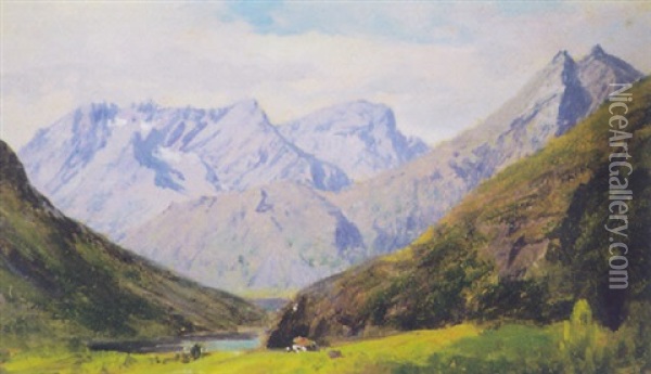 View In Norway Oil Painting - William Trost Richards