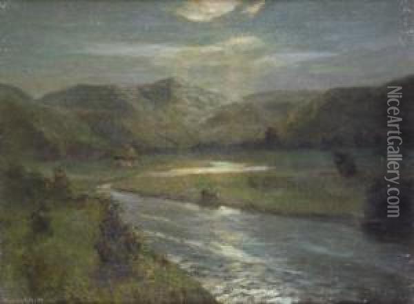 Glendalough, Co. Wicklow Oil Painting - Julius Olsson