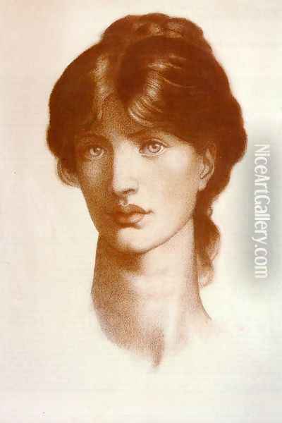 Study For A Vision Of Fiammetta Oil Painting - Dante Gabriel Rossetti