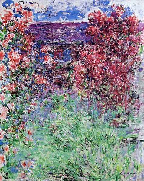 The House Among The Roses2 Oil Painting - Claude Oscar Monet