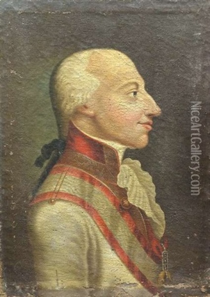 Profilbildnis Karl Erzherzog Von Osterreich Oil Painting - Friedrich Koch