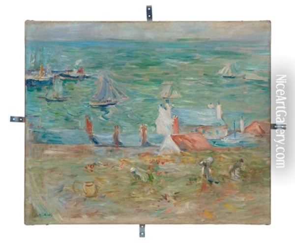 Le Port De Gorey Oil Painting - Berthe Morisot