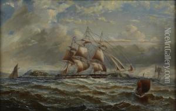Running Down The Firth Of Clyde Oil Painting - George Alexander Napier