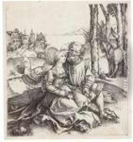 The Ill-assorted Couple Oil Painting - Albrecht Durer