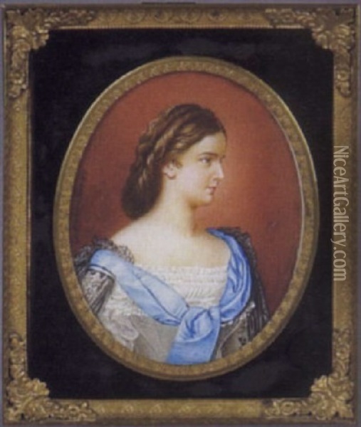 Kaiserin Elisabeth Von Osterreich Oil Painting - Robert Krause