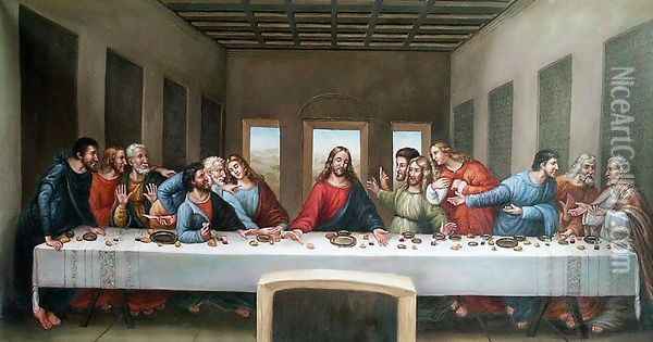 The Last Supper 1498 Oil Painting - Leonardo Da Vinci