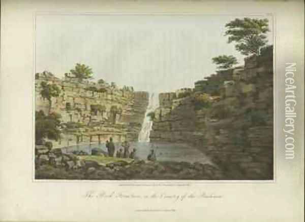 The Rock Fountain in the Country of the Bushmen Oil Painting - Burchell, William John