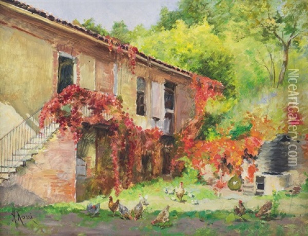 Baldissero D'alba Oil Painting - Alberto Rossi