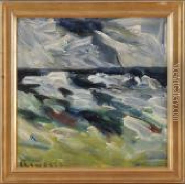 Open Seas Oil Painting - Merton Clivette