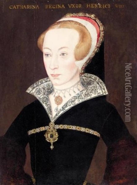 Portrait Of Catherine Parr Oil Painting - Hans Holbein the Younger