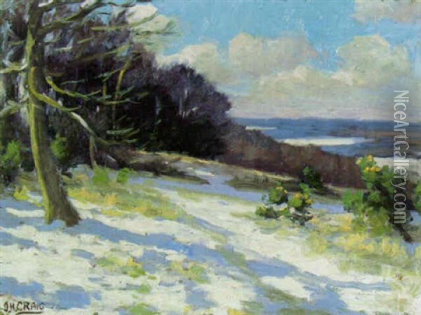 Snow On The Hills Oil Painting - James Humbert Craig